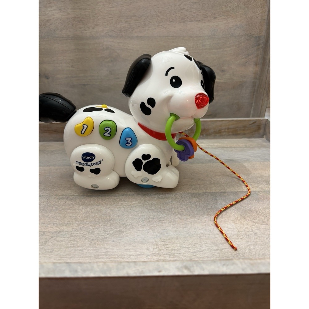 VTech Pull and Sing Puppy Learning Toy •‎ 6-36 Months Music & Light up Nose!